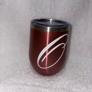 Sparkly Pink Insulated Tumbler with Lid - vinyl O & Olivia